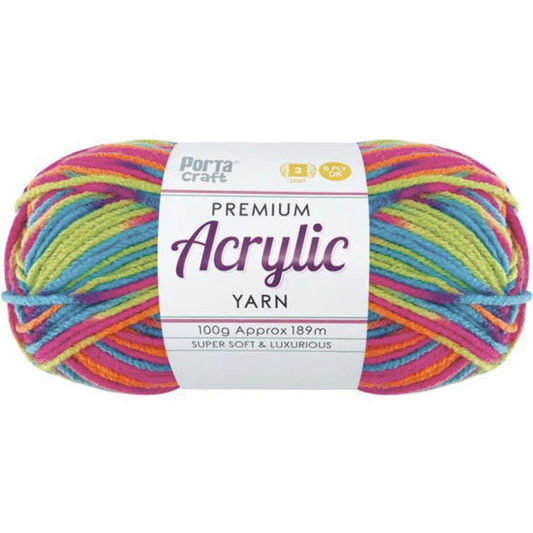 Variegated Knitting Yarn in multi colour