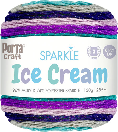 Ice Cream Sparkle Yarn 150g 285m - Stitch