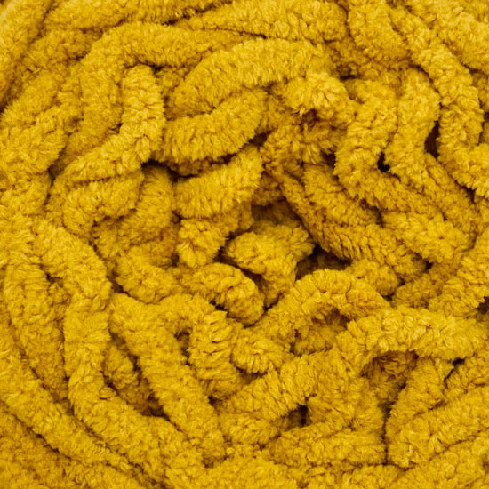 Porta Craft Chenille Blanket Yarn 12ply Mustard