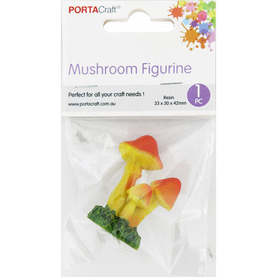 Mushroom Figurine Orange