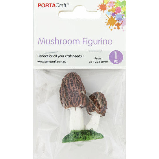 Mushroom Figurine Brown