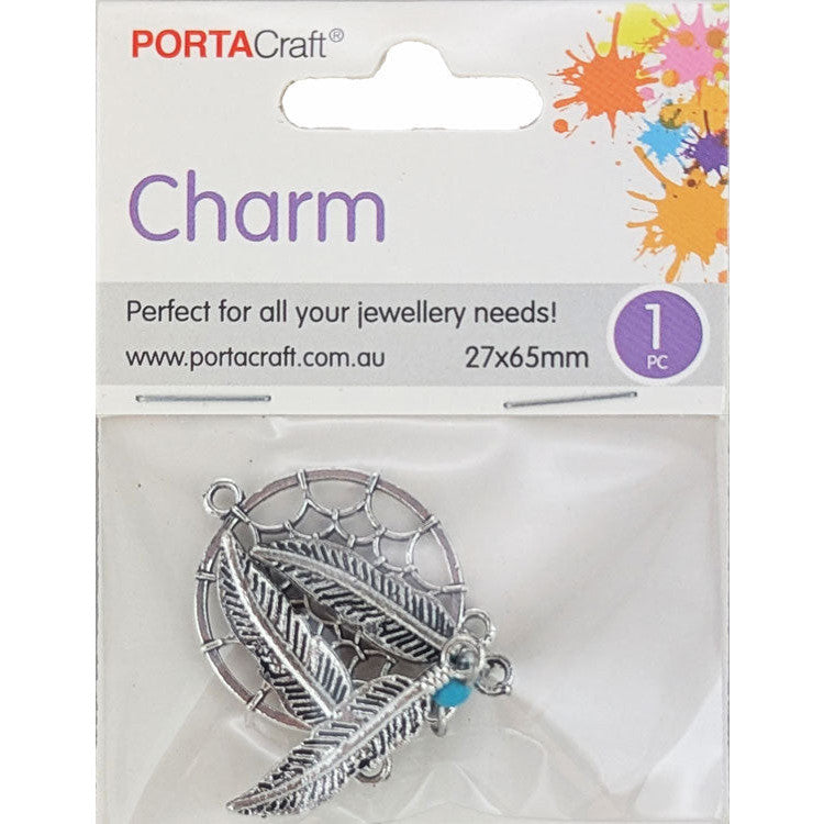 Charms Metal Silver Dreamcatcher