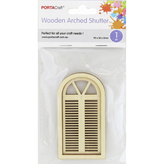 Mini Window Arched Shutter 93x50x5mm