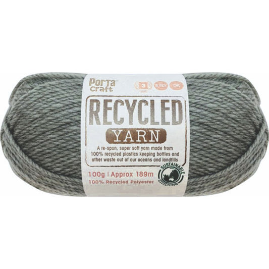 Recycled Yarn 100g 8ply - Smokestack Melange