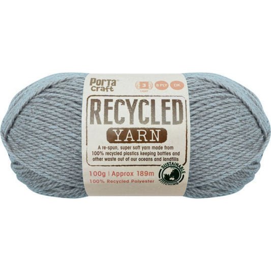 Recycled Yarn 100g 8ply - Cornflower Melange