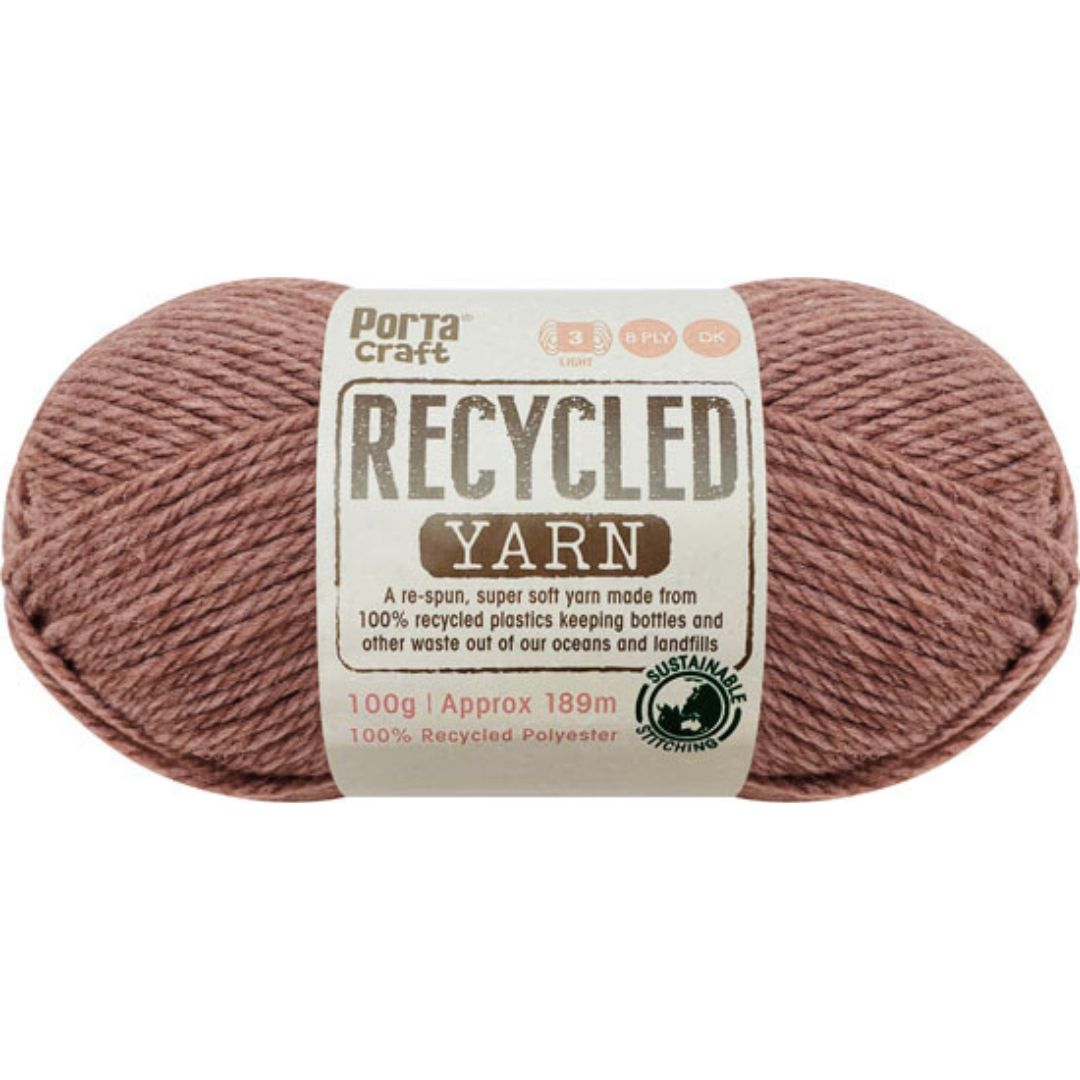 Recycled Yarn 100g 8ply - Cameo Melange