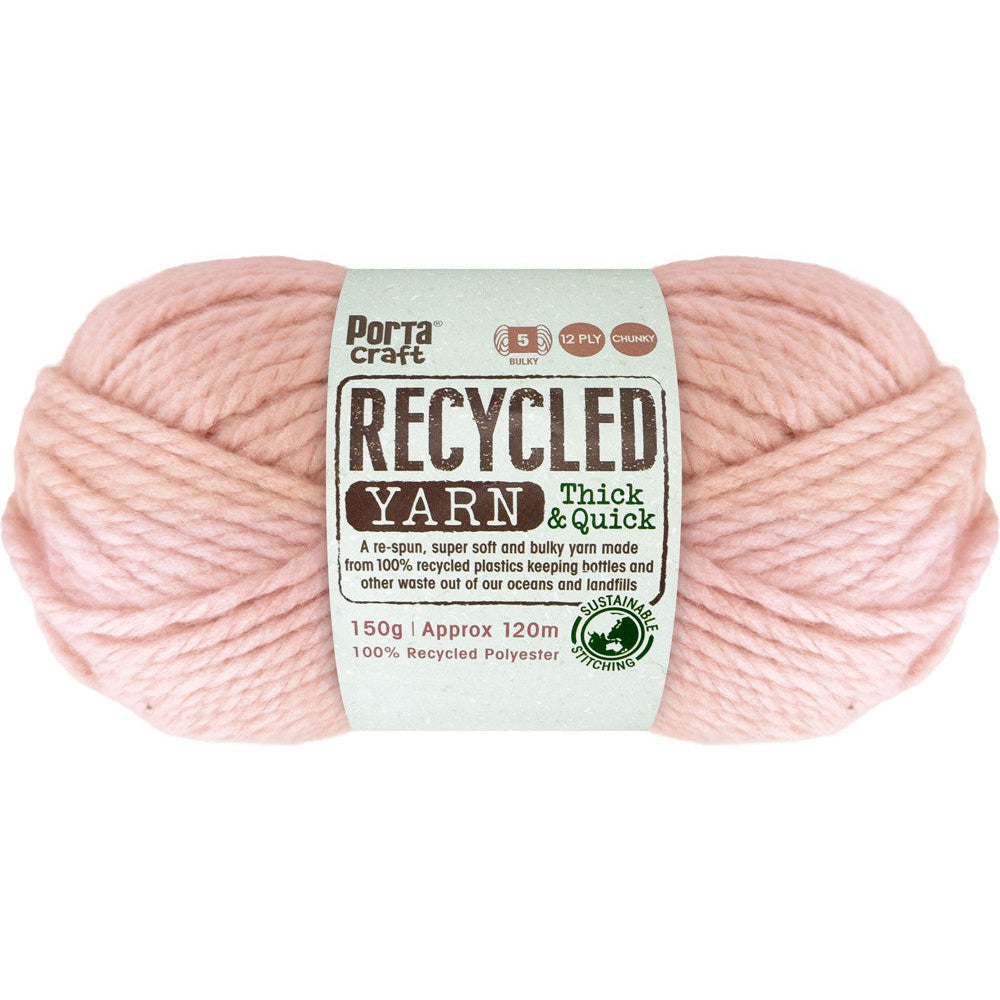 Recycled Yarn 150g 12ply - Solid Dusty Pink