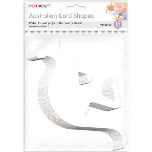 Aussie Cardstock Kangaroos 17x21cm 15pk