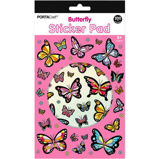 Sticker Pad Butterfly 200pcs