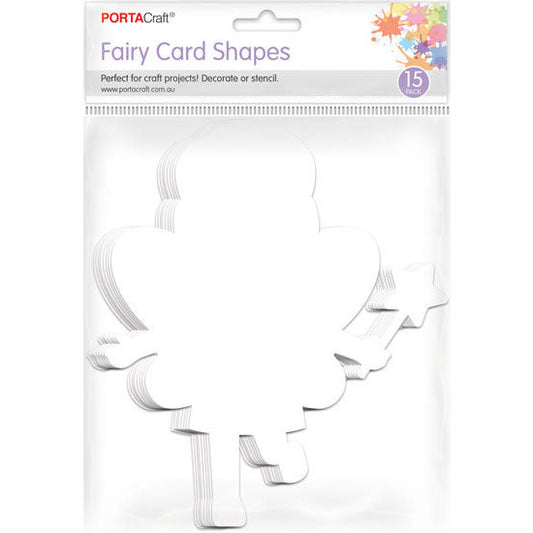 Cardstock Fairies w Wand 17x20cm 15pk