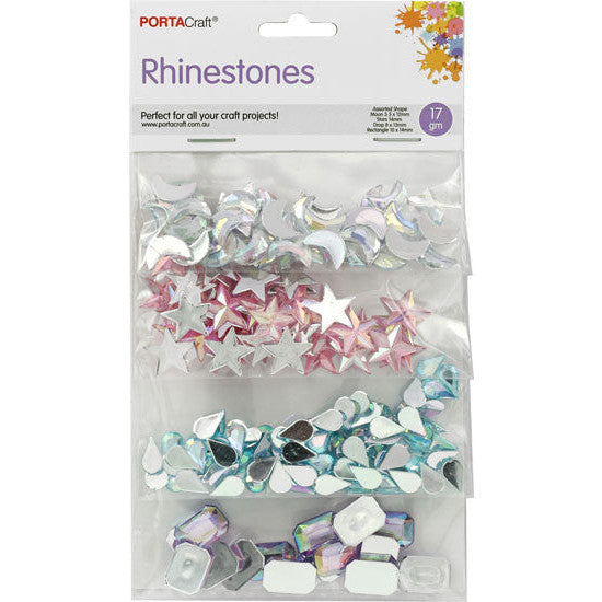 Porta Craft Rhinestone Shapes Multi Pack 4 Asst - Starry Night Sky