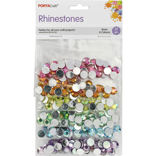 Porta Craft Rhinestones Round Multi Pack - Multicolour