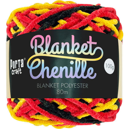 Chenille Blanket Yarn 100g 80m 12ply - Indigenous