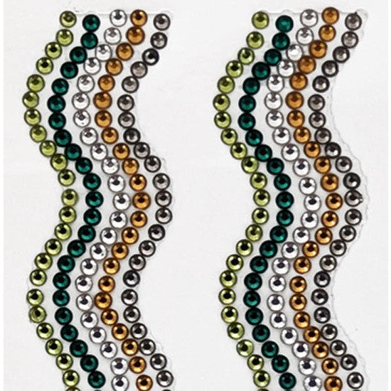 Rhinestone Strips 19mm x 30cm Waves 2pk - Crafter's Mine