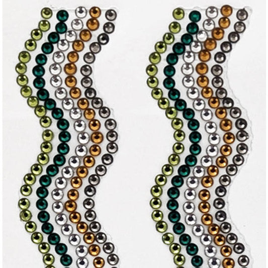 Rhinestone Strips 19mm x 30cm Waves 2pk - Crafter's Mine