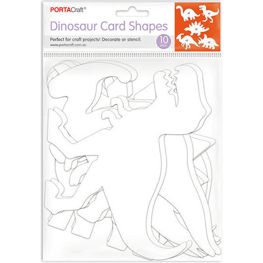 Card Shapes Dinosaurs 10pk