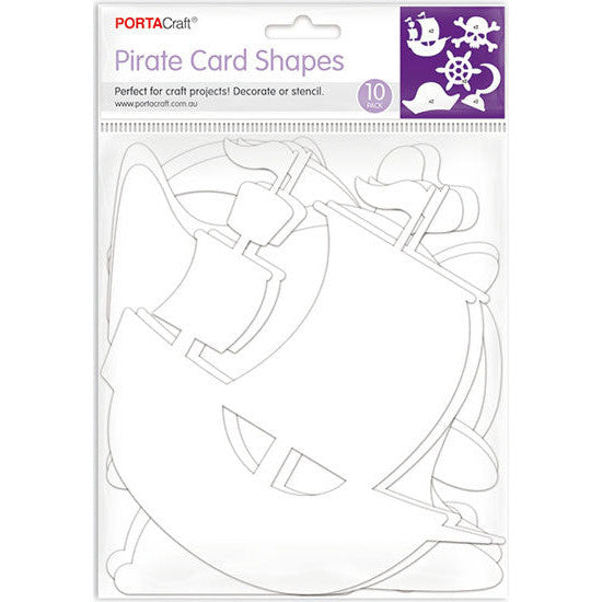 Card Shapes Pirate 10pk