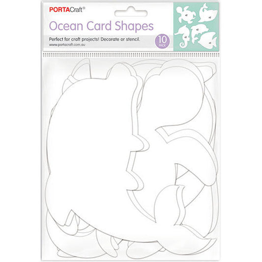 Card Shapes Sea Animals 10pk