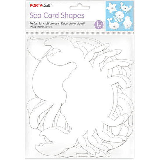 Card Shapes Ocean Animals 10pk