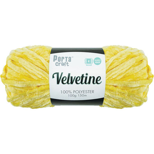 Velvetine Yarn 10ply 100g - Lemon