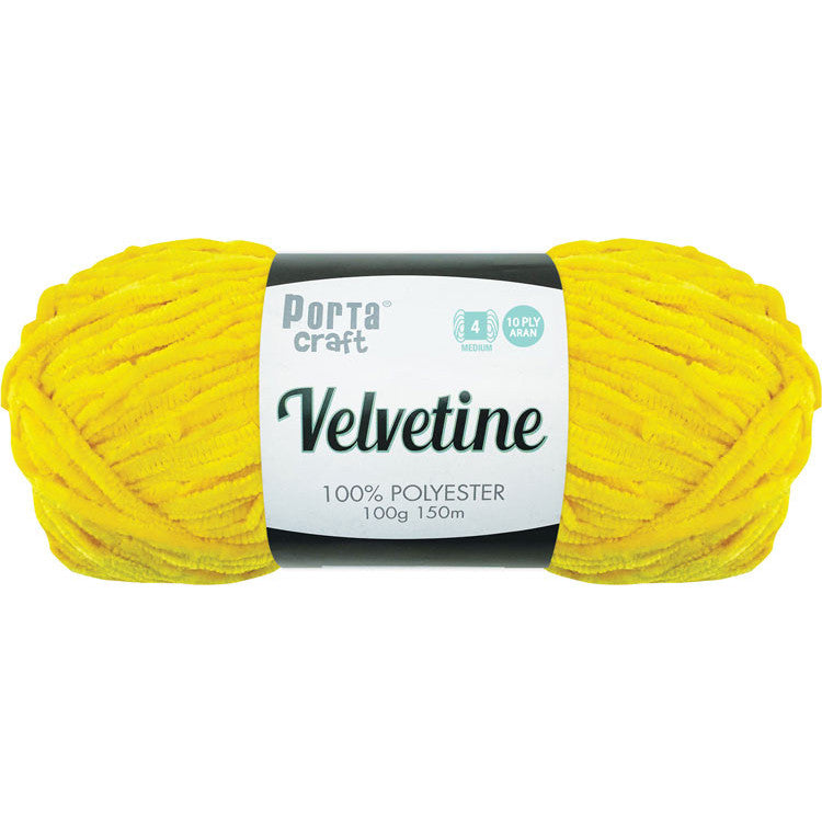 Velvetine Yarn 10ply 100g - Sunshine