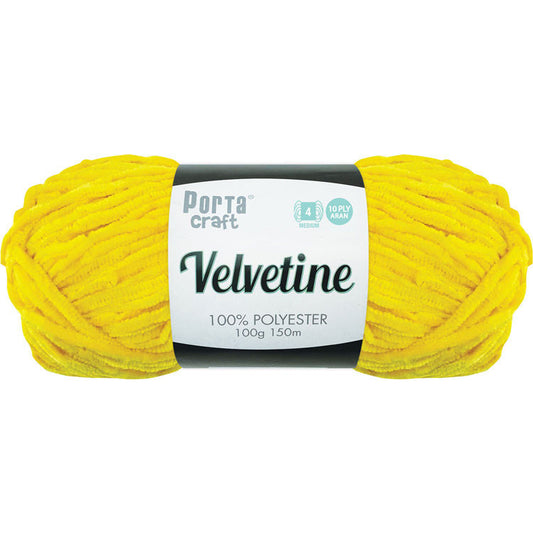 Velvetine Yarn 10ply 100g - Sunshine