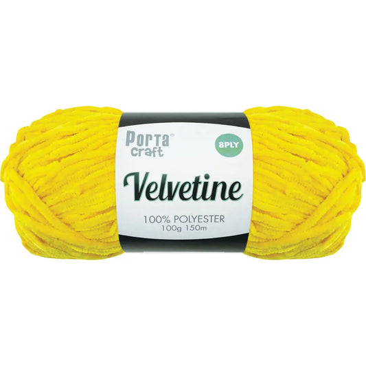 Velvetine Yarn 8ply 100g - Sunshine