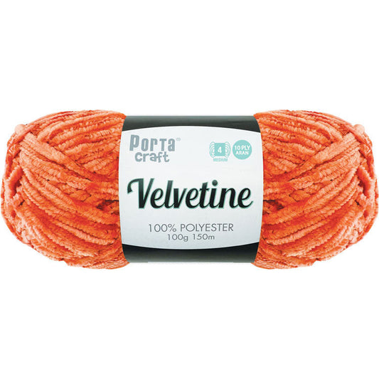 Velvetine Yarn 10ply 100g - Pumpkin