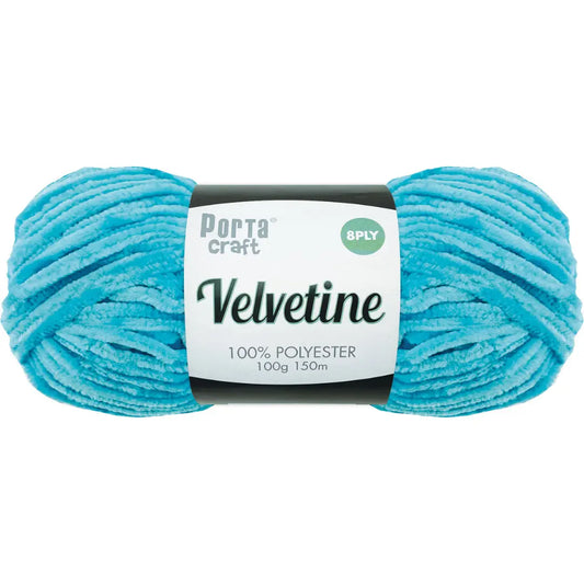 Velvetine Yarn 8ply 100g - Hot Blue