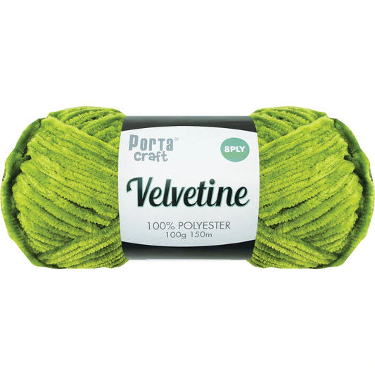 Velvetine Yarn 8ply 100g - Tree Frog