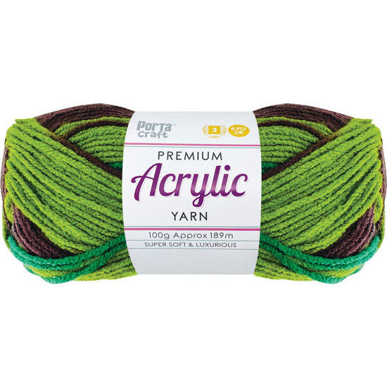 Acrylic Yarn 100g 189m 8ply - Crafters Mine