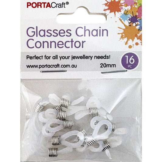 Eye Glass Chain Connectors 20mm 16pk