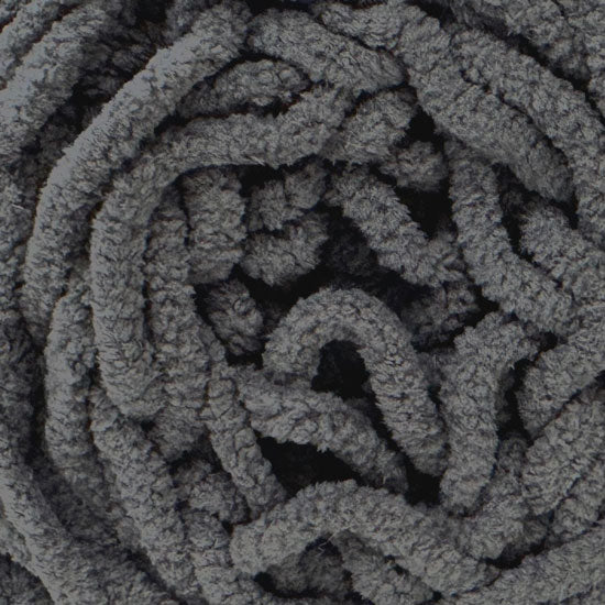 Chenille Blanket Yarn 100g 80m 12ply - Solid Dark Grey