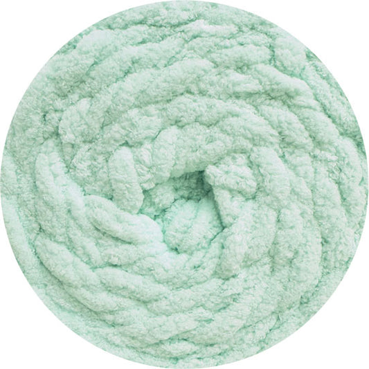 Chunky Chenille Yarn 200g 58m 16ply - Solid Ice Mint