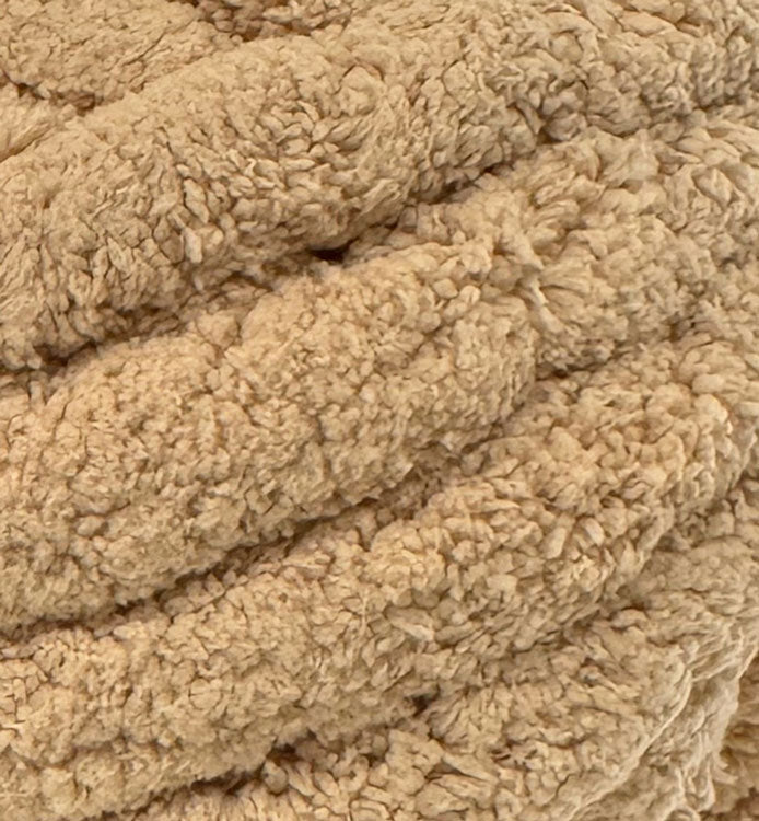 Chenille Jumbo Thick Yarn in Latte Colour