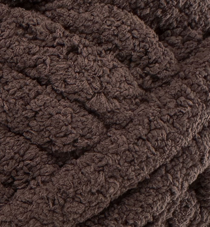Chenille Jumbo Thick Yarn in Chocolate Colour