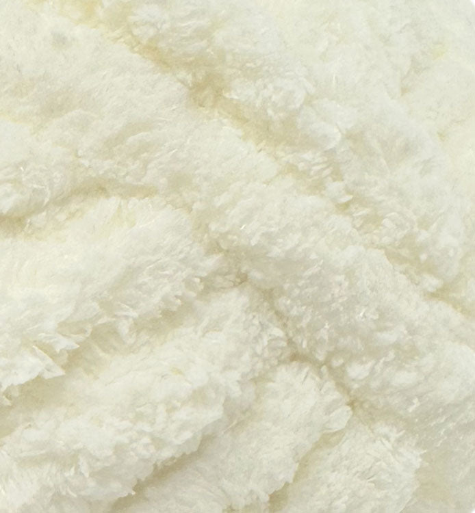 Chenille Jumbo Thick Yarn in Cream Colour