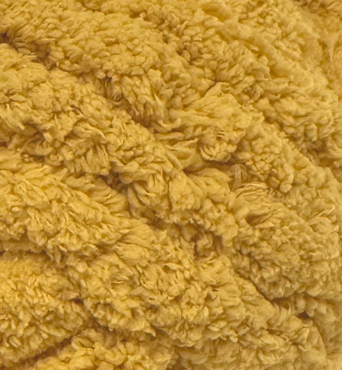 Chenille Jumbo Thick Yarn in Mustard Colour