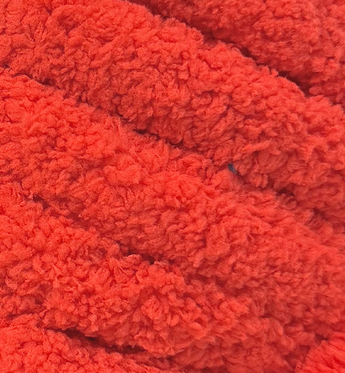 Chenille Jumbo Thick Yarn in Red Colour