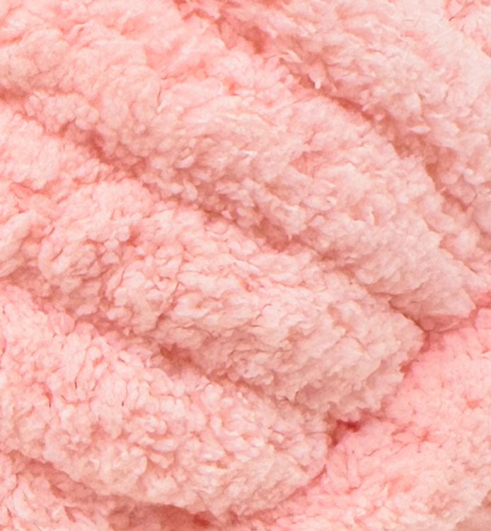Chenille Jumbo Thick Yarn in Baby Pink Colour