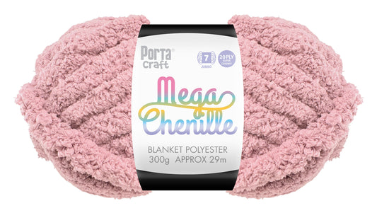 Mega Chenille Yarn 300g 29m Solid Mauve