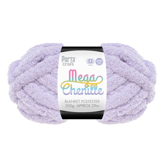 Mega Chenille Yarn 300g 29m Solid Lavender
