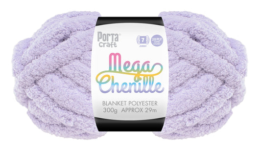 Mega Chenille Yarn 300g 29m Solid Lavender