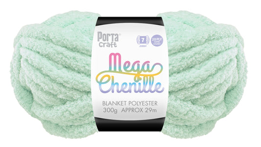 Mega Chenille Yarn 300g 29m Solid Baby Blue