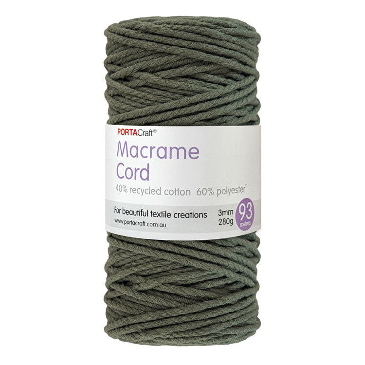 Macrame Cord 280g 3mm 93m Twisted 26 Pine