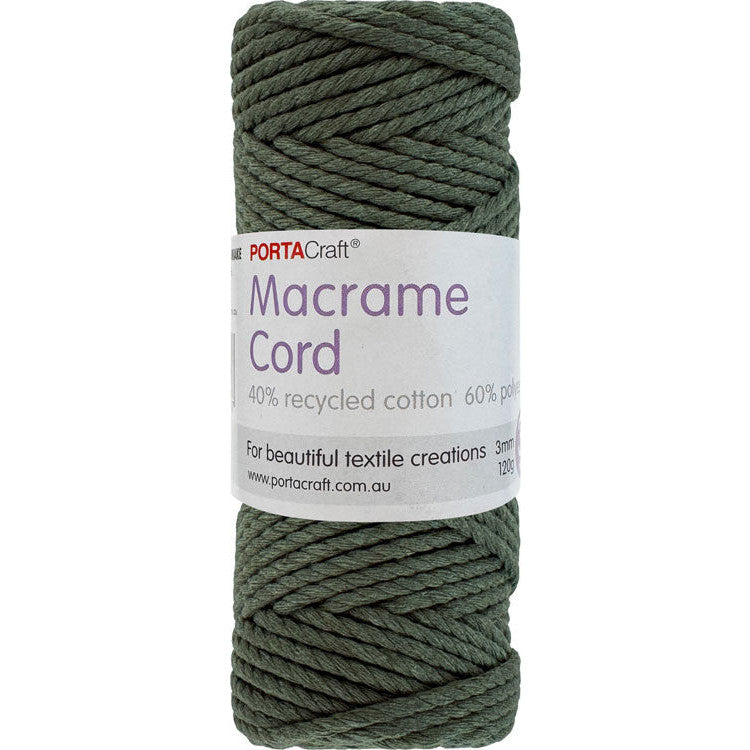 Macrame Cord 120g 3mm 39m Twisted Pine