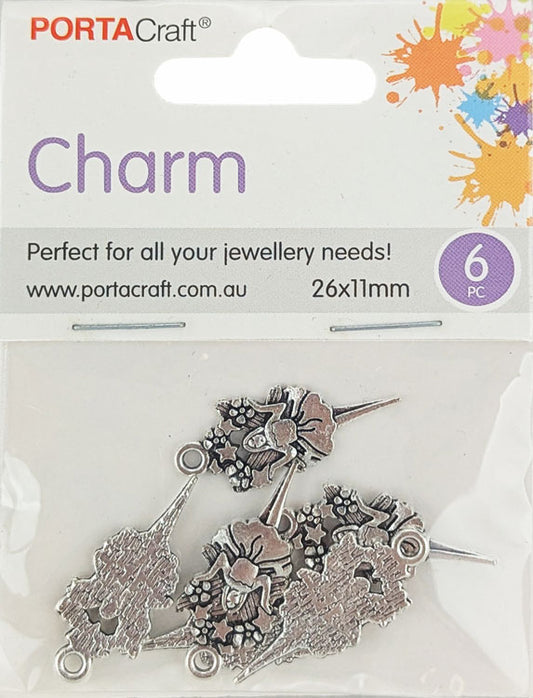 Porta Craft gold tone heart-shaped split rings 30mm four pack