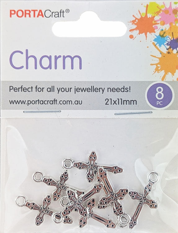 Porta Craft gold tone heart-shaped split rings 30mm four pack