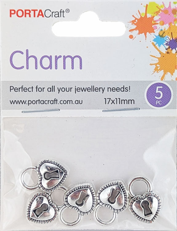 Porta Craft gold tone heart-shaped split rings 30mm four pack