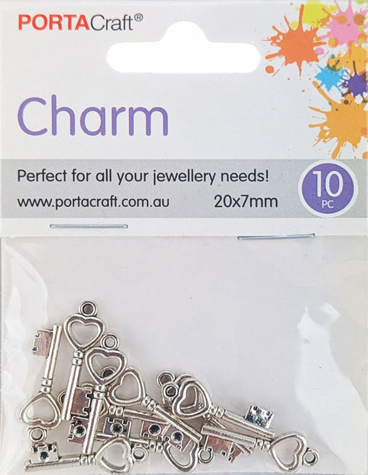 Porta Craft gold tone heart-shaped split rings 30mm four pack